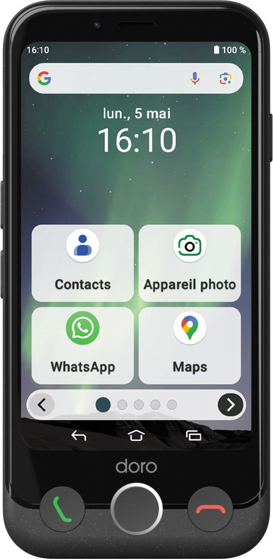 smartphone-doro-pack-aurora-a10-socle-chargeur-induction