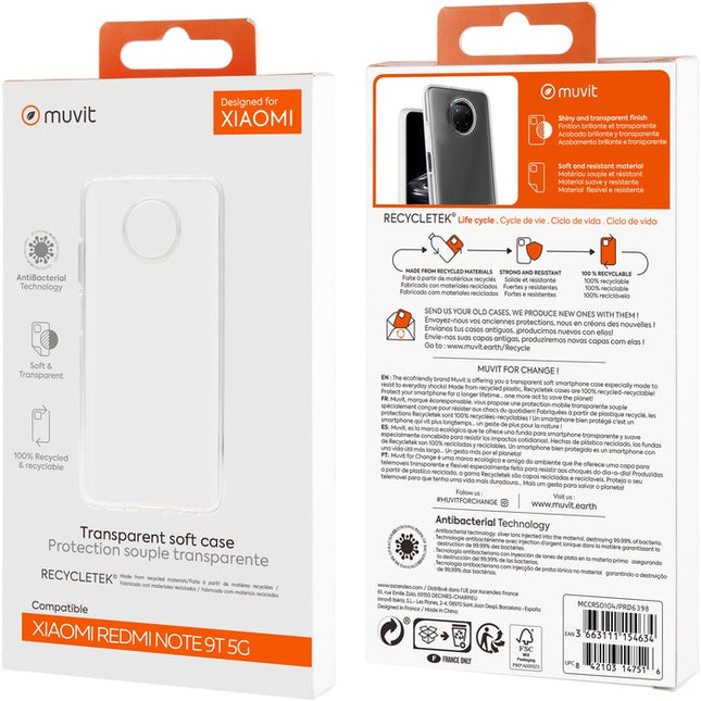 coque-muvit-xiaomi-redmi-note-9t-souple-transparent