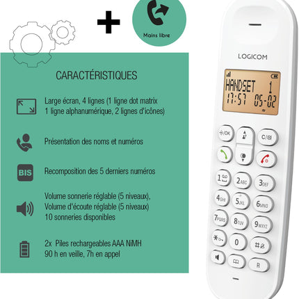 telephone-sans-fil-logicom-iloa-150-solo-blanc