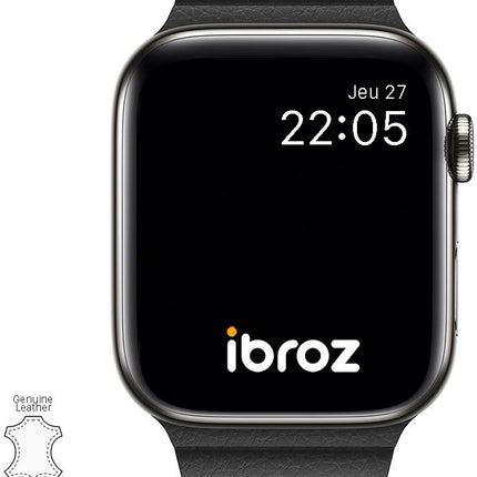 bracelet-ibroz-apple-watch-cuir-loop-42-44-45mm-noir