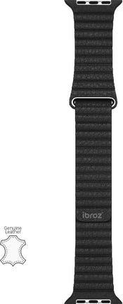 bracelet-ibroz-apple-watch-cuir-loop-42-44-45mm-noir