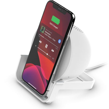 chargeur-belkin-boostcharge-blanc-enceinte