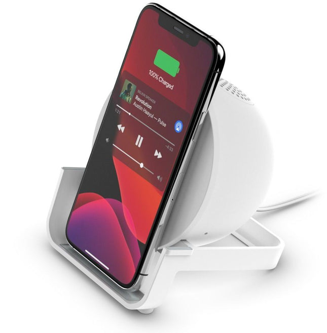 chargeur-belkin-boostcharge-blanc-enceinte