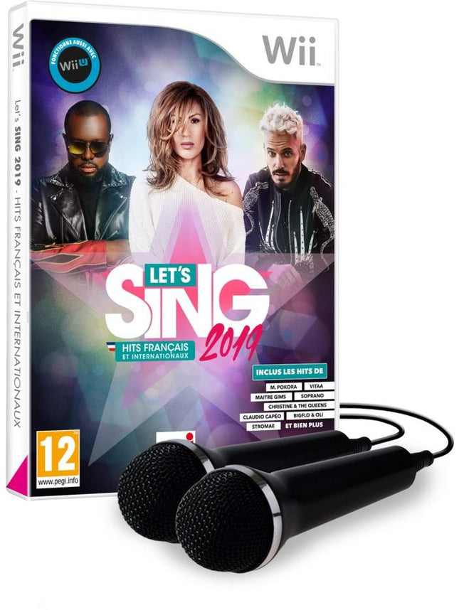 jeu-wii-koch-media-lets-sing-2019-hits-2-micros