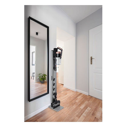 support-de-rangement-xavax-mural-fixation-universelle-aspirateur-balai-argent
