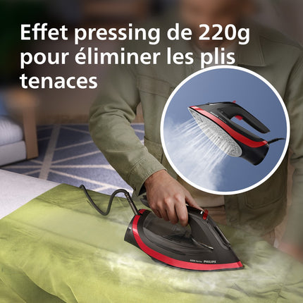 fer-a-repasser-philips-dst6130-40-fer-a-vapeur-serie-6000-noir-rouge-2600w